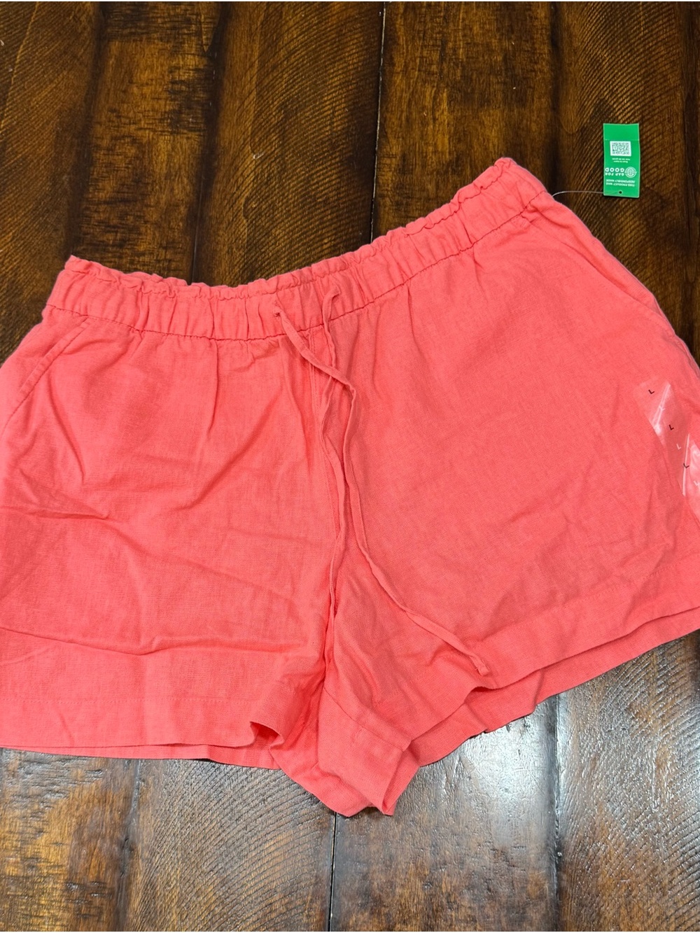 GAP Coral Elastic-Waist Lounge Shorts